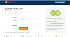 Desktop Screenshot of exportleader.com